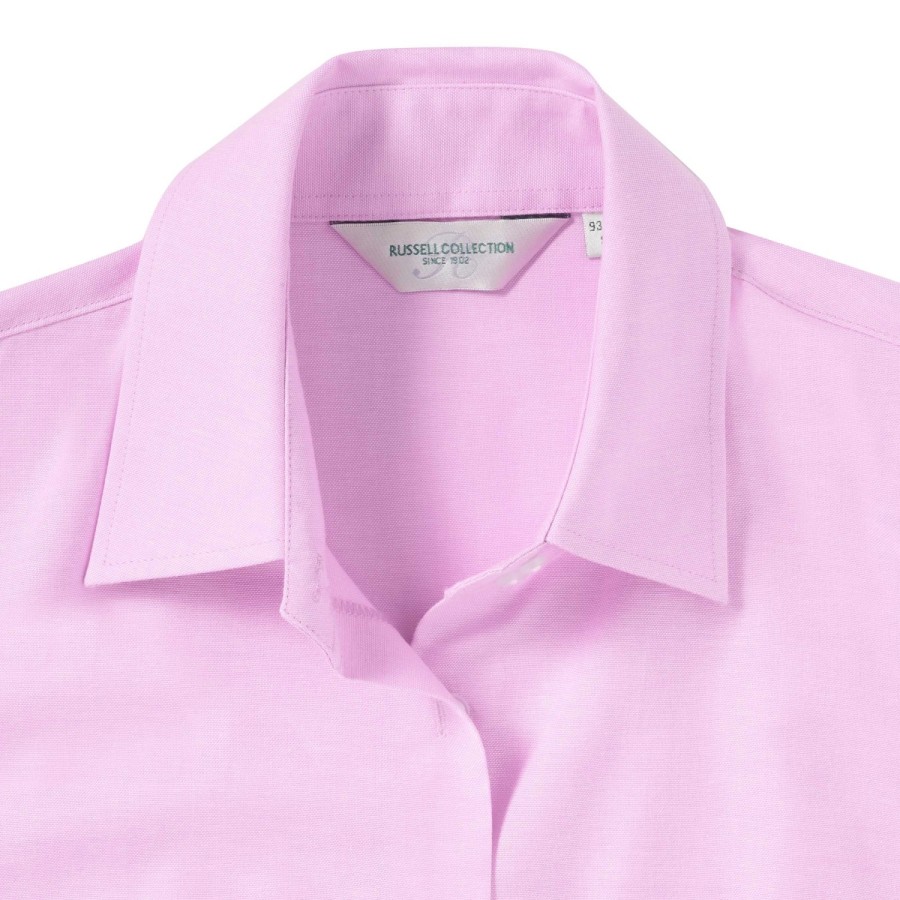 RUSSELL EASY CARE OXFORD Women's Short Sleeve Shirt