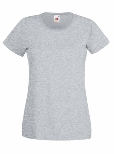 Fruit of the Loom, Valueweight, ženska pamučna majica kratkih rukava, pepeljasto siva, 2XL