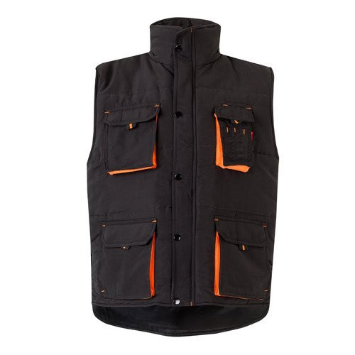 VL NERGAL. Padded vest, two-tone, multi-pocket (120g/m²), in polyester (100%)