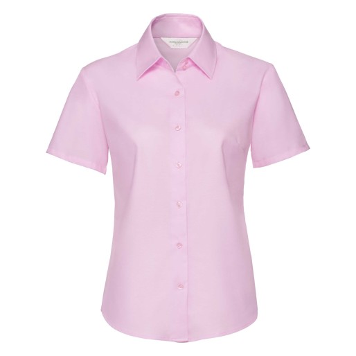 RUSSELL EASY CARE OXFORD Women's Short Sleeve Shirt