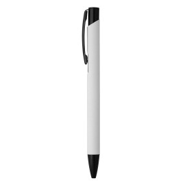 OGGI SOFT BLACK, metal ball pen, white