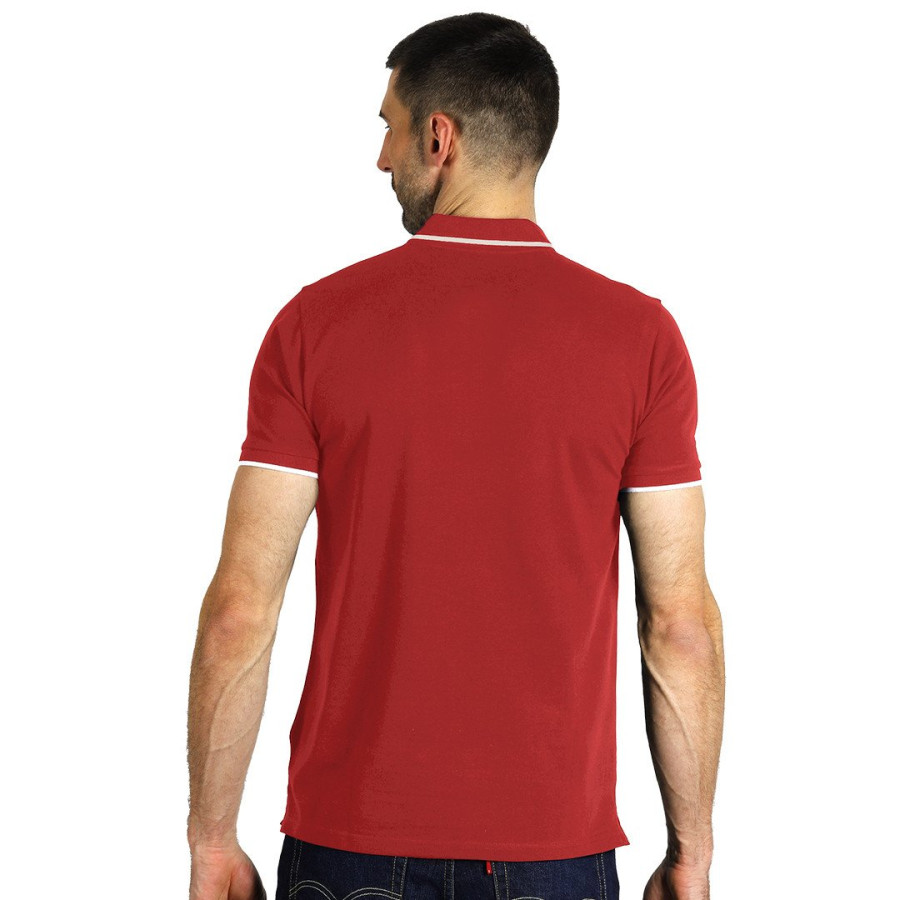 ATLANTIC, polo shirt, 190 g/m2, red