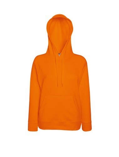 Fruit of the Loom, Ladies Lightweight Hooded Sweat, ženski duks sa kapuljačom, narandžasta, XS