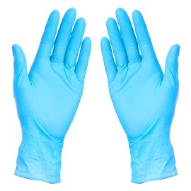 NITRILE BLEND GLOVES, nitrile blend gloves sky blue