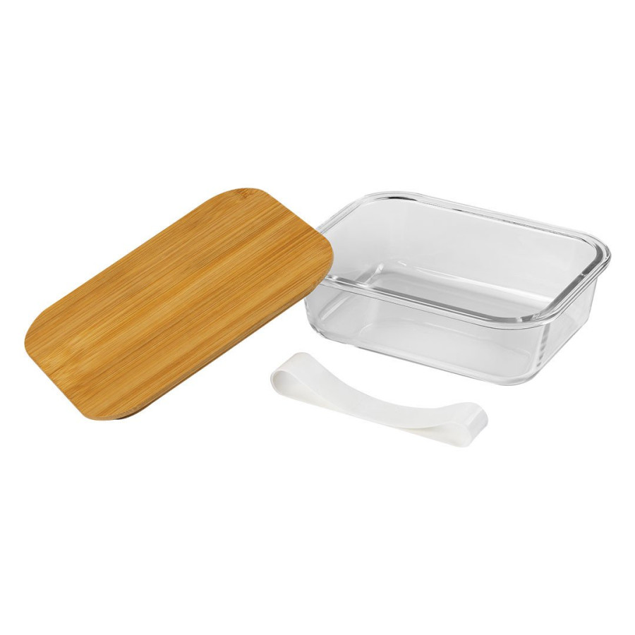 SNACK, lunch box, 900 ml, transparent