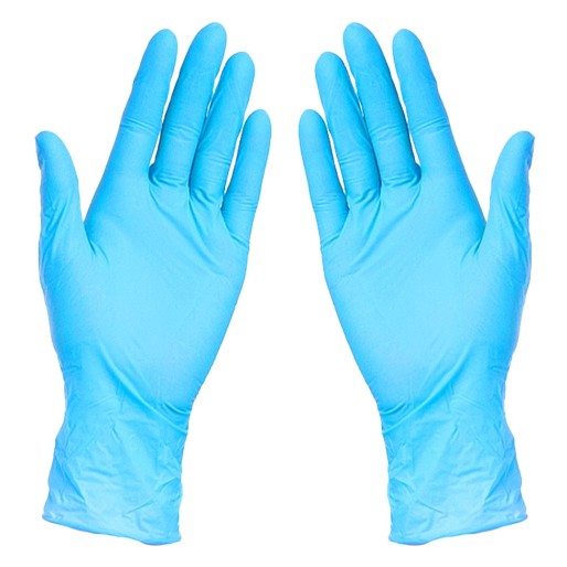 NITRILE BLEND GLOVES, nitrile blend gloves sky blue