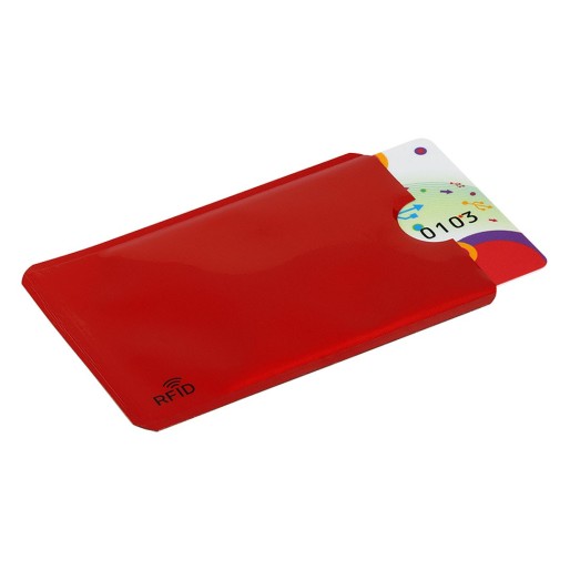 COVER, card holder with rfid protection, red