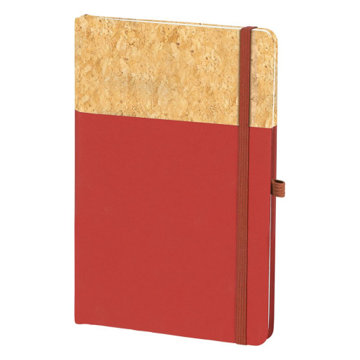 NOTE CORK, a5 notebook, red