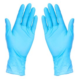 NITRILE GLOVES, nitrilne jednokratne rukavice, svetlo plave