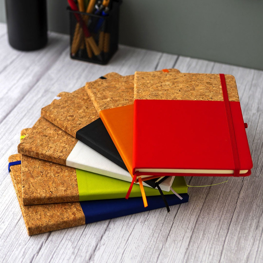 NOTE CORK, a5 notebook, orange