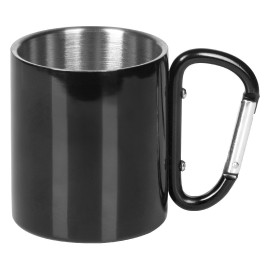 HIKE C, metal mug, 200 ml, black