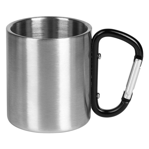HIKE, stainless steel mug, 200 ml, black