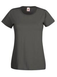 Fruit of the Loom, Valueweight, Women's Cotton T-shirt, Light Graphite, 2XL