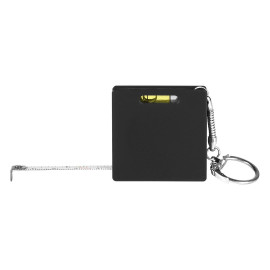 BRICK, plastični privezak za ključeve sa metrom, 1 m, crni