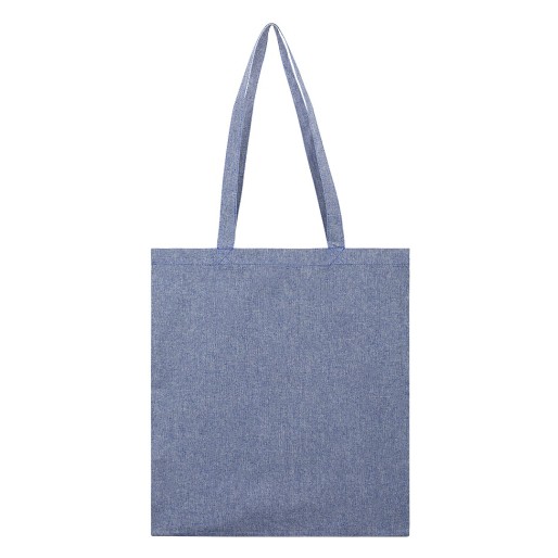 BLOOM, mčlange shopping bag, 130 g/m2, blue