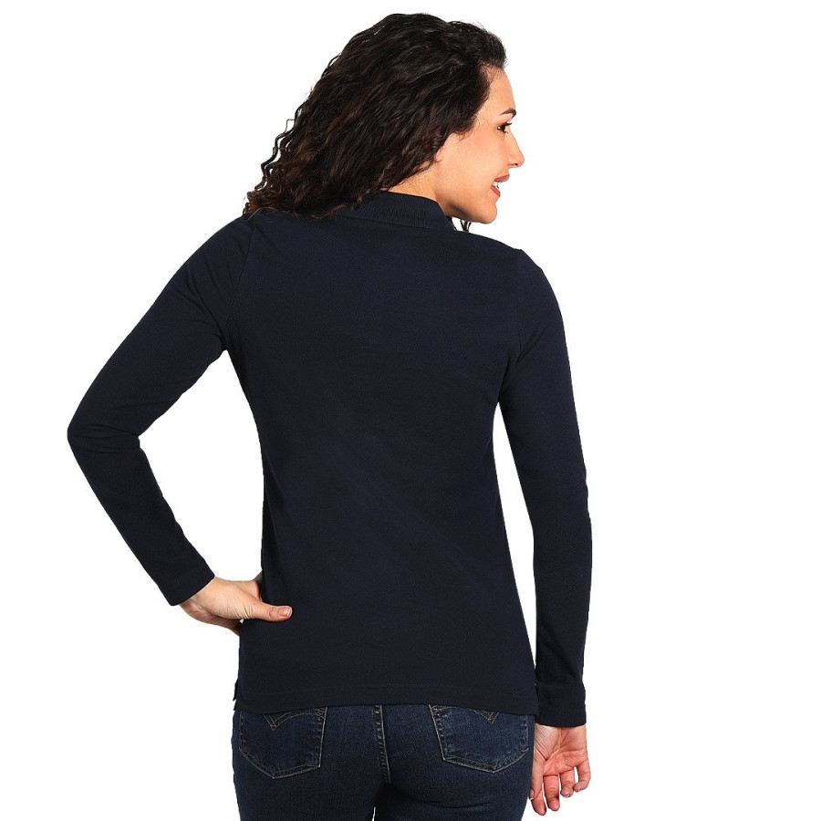 SUNNY LSL, ženska pamučna polo majica dugih rukava, 180 g/m2, plava