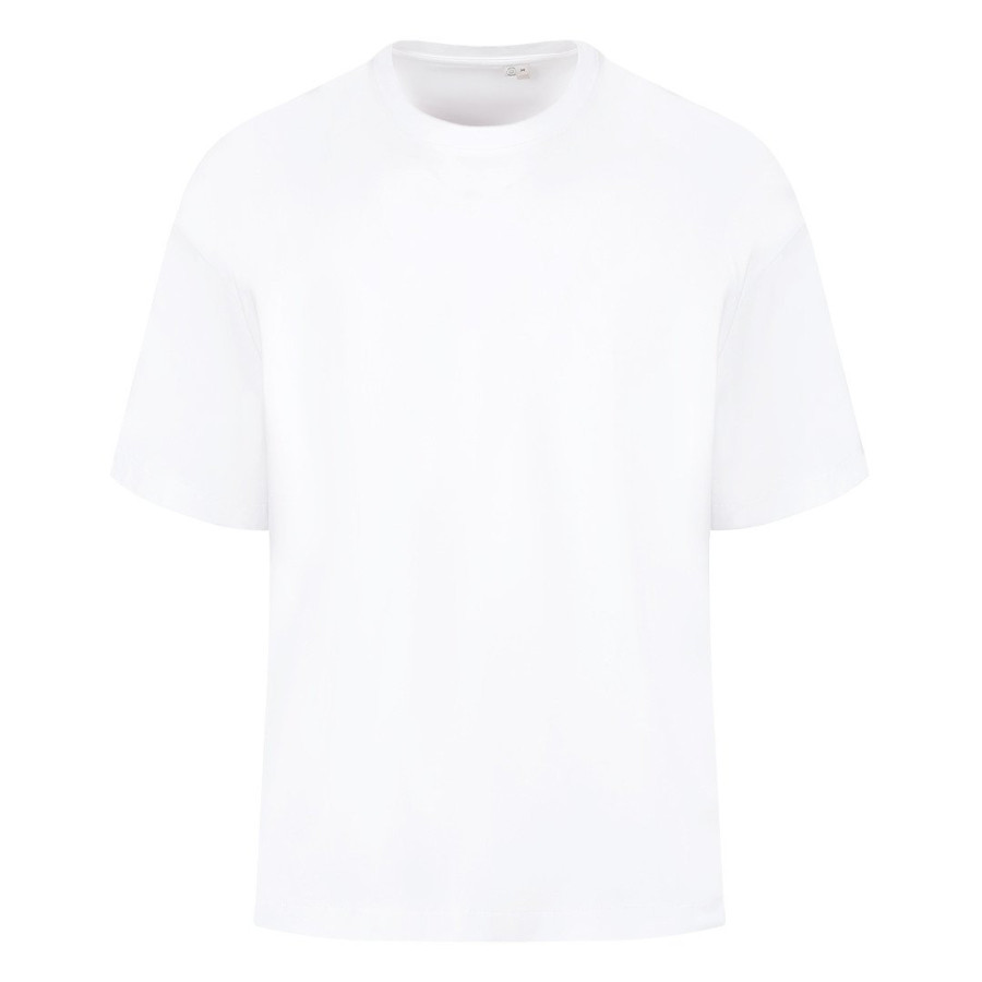 BIG T LADY, široka majica od organskog pamuka, 180 g/m2, bela