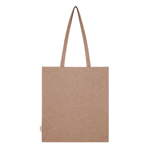 NATURELLA MELANGE 120, recycled cotton bag, 120 g/m2, light brown
