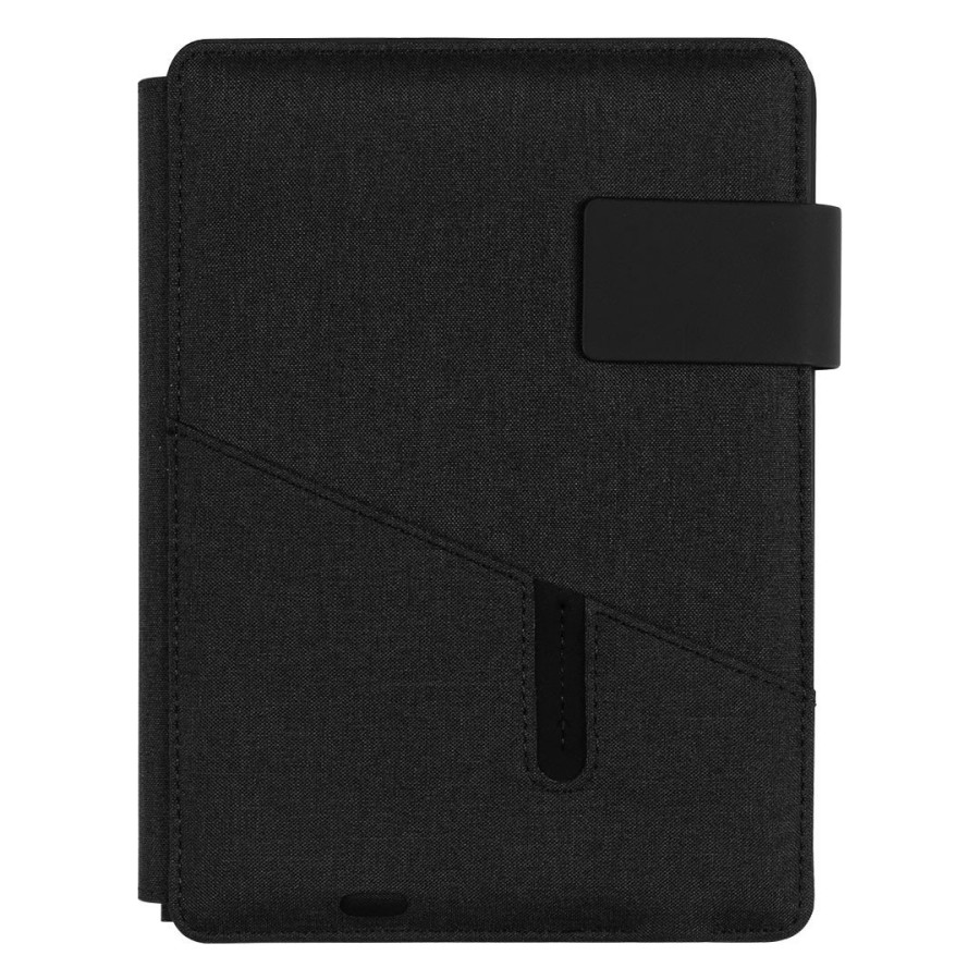 POWER NOTE, portfolio case with a5 notebook and power bank 5000 mah, black