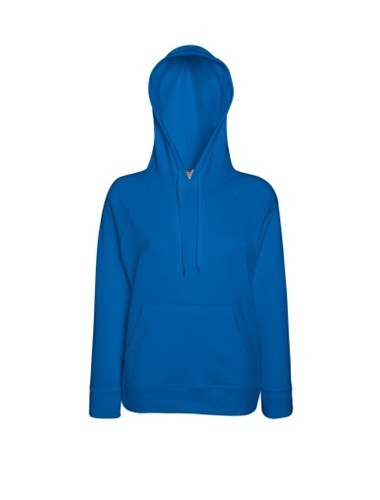 Fruit of the Loom, Ladies Lightweight Hooded Sweat, hooded sweatshirt, royal blue,, L