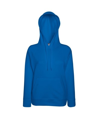 Fruit of the Loom, Ladies Lightweight Hooded Sweat, hooded sweatshirt, royal blue,, L
