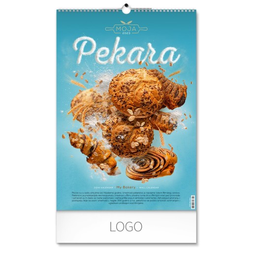 MOJA PEKARA, wall perfo max calendar, 7 pages, b3 format