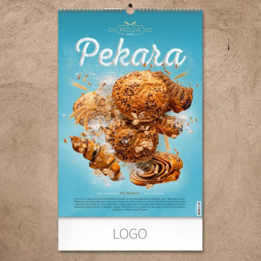 MOJA PEKARA, wall perfo max calendar, 7 pages, b3 format