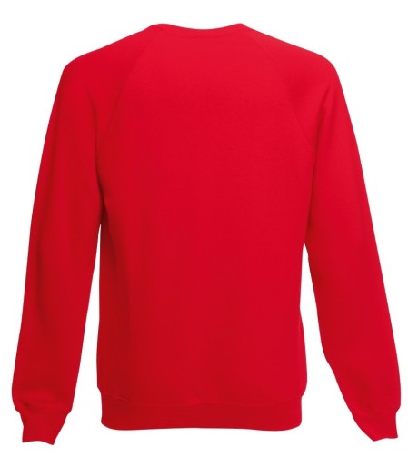 Fruit Of The Loom, Kids Premium Raglan Sweat, dečija dukserica, crvena, 7-8