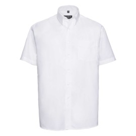RUSSELL Men's Short Sleeve Shirt EASY CARE OXFORD