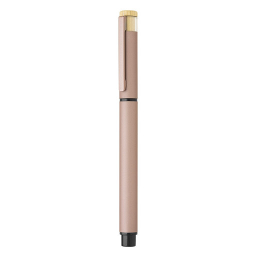 PRISMA, metal ball pen and roller pen set gold rose