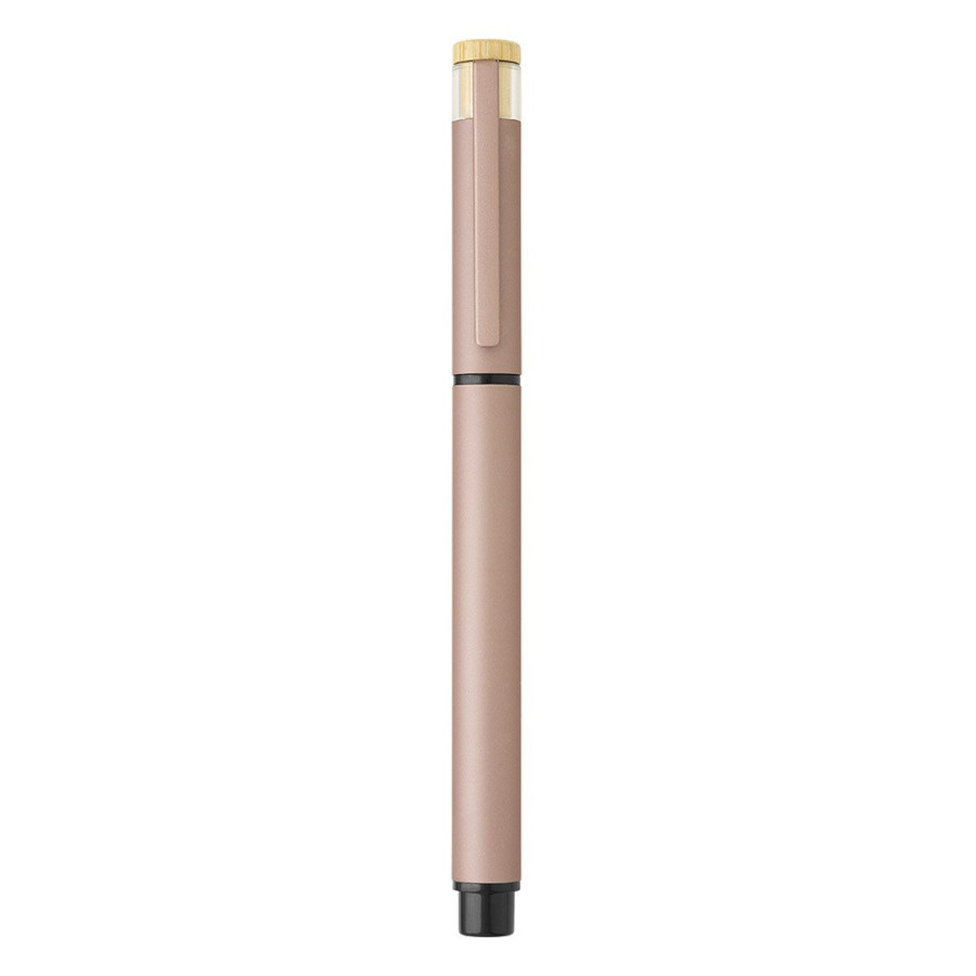PRISMA, metal ball pen and roller pen set gold rose