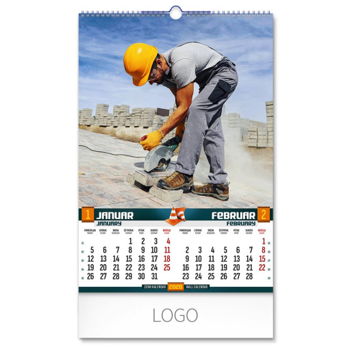 GRADILIŠTE, wall calendar, 7 pages, b3 format