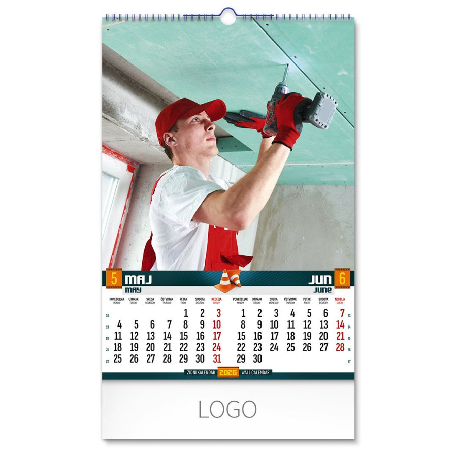GRADILIŠTE, wall calendar, 7 pages, b3 format
