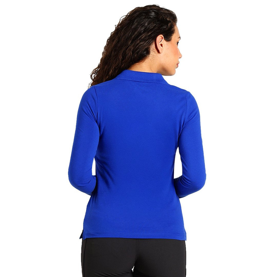 SUNNY LSL, ženska pamučna polo majica dugih rukava, 180 g/m2, rojal plava