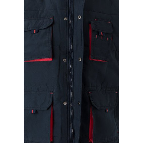 VL NERGAL. Postavljeni prsluk, dvobojni, sa više džepova (120g/m²), od poliestera (100%)