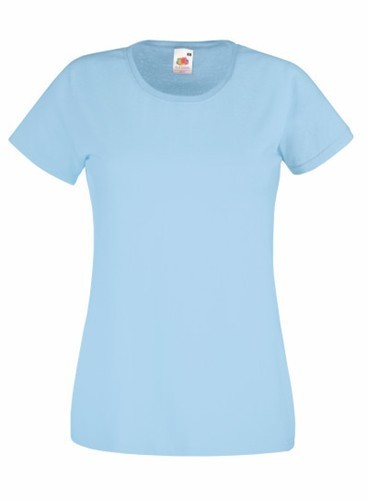 Fruit of the Loom, Valueweight, Women's Cotton T-shirt, Sky Blue, S