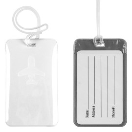 TROTERO, travel bag id card tag, white