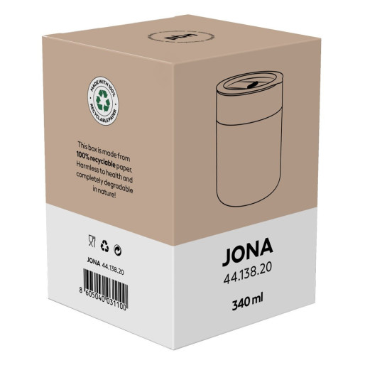 JONA, keramička šolja, 340 ml, plava