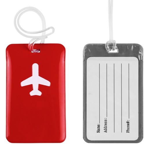 TROTERO, travel bag id card tag, red