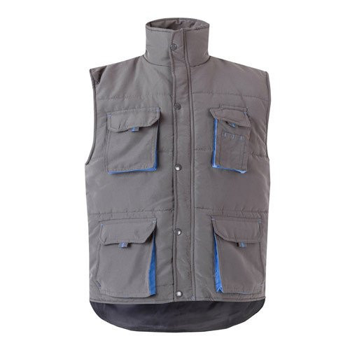 VL NERGAL. Padded vest, two-tone, multi-pocket (120g/m²), in polyester (100%)