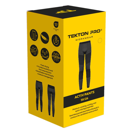 ACTIV PANTS, aktivni veš, donji deo, crni