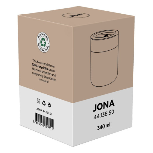 JONA, keramička šolja, 340 ml, zelena