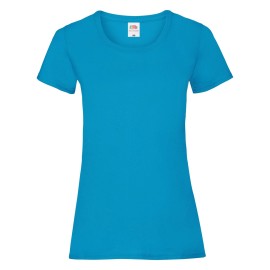 Fruit of the Loom, Valueweight, Women's Cotton T-shirt, Azure Blue, S