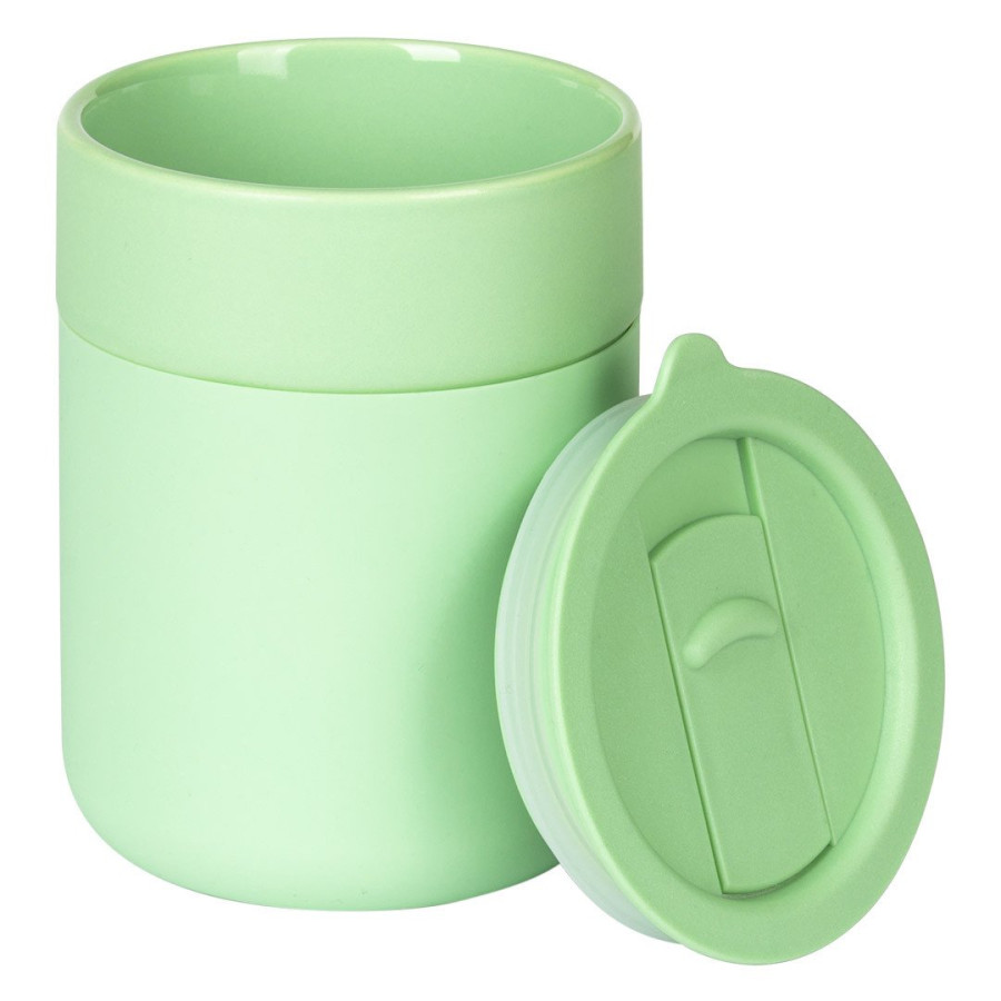 JONA, stoneware mug, 340 ml, pastel green