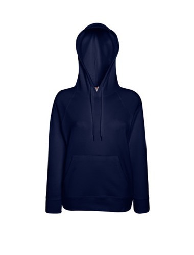 Fruit of the Loom, Ladies Lightweight Hooded Sweat, ženski duks sa kapuljačom,tamno teget , M