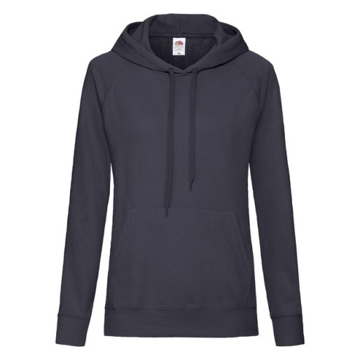 Fruit of the Loom, Ladies Lightweight Hooded Sweat, ženski duks sa kapuljačom, tamno teget, L