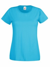Fruit of the Loom, Valueweight, Women's Cotton T-shirt, Azure Blue, 2XL