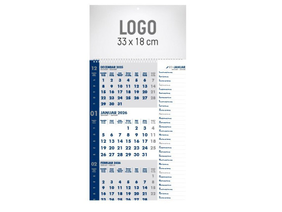 POSLOVNI KALENDAR SA PLANEROM