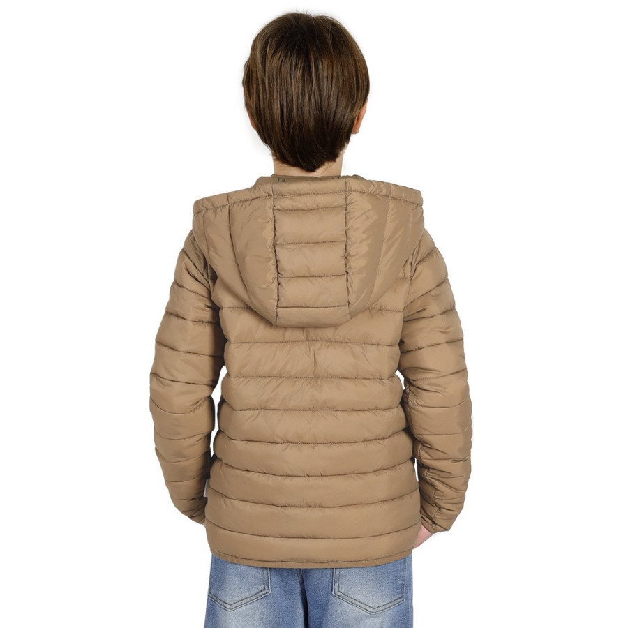 LIBERTY JACKET KID, kid's jacket with hood, light brown