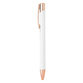 OGGI ROSE GOLD, metal ball pen, white